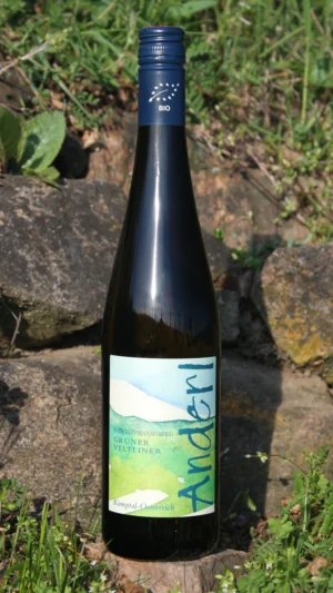 Flasche Bio Grüner Veltliner Ried Kittmannsberg Kamptal DAC 2024 vom Weinhof Anderl