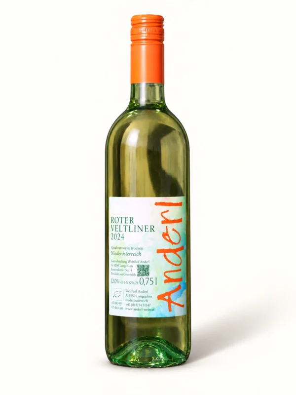 Flasche Bio Roter Veltliner 2024 vom Weinhof Anderl