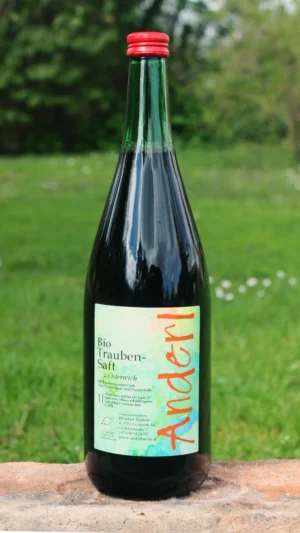 Bio Traubensaft rot – Weinhof Anderl Flasche Bio Traubensaft rot vom Weinhof Anderl